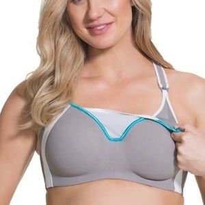 Cake Lingerie Nursing Maternity Bra Gray NWT